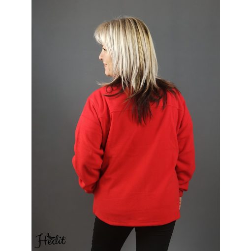 Red polar sweater