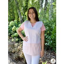 Pink, kitten tabard apron