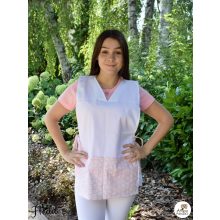 Pink, kitten tabard apron