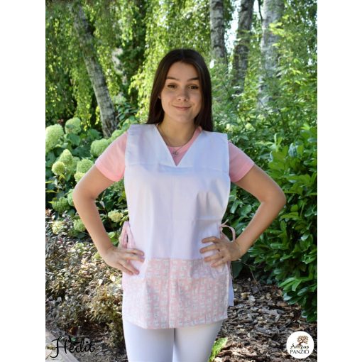 Pink, kitten tabard apron