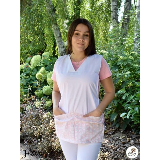 Pink, kitten tabard apron