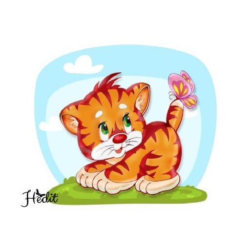 Kitten iron-on sticker