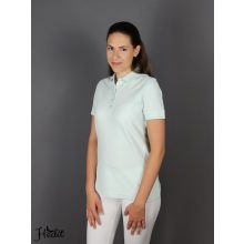 Light mint women's T-shirt with collar
