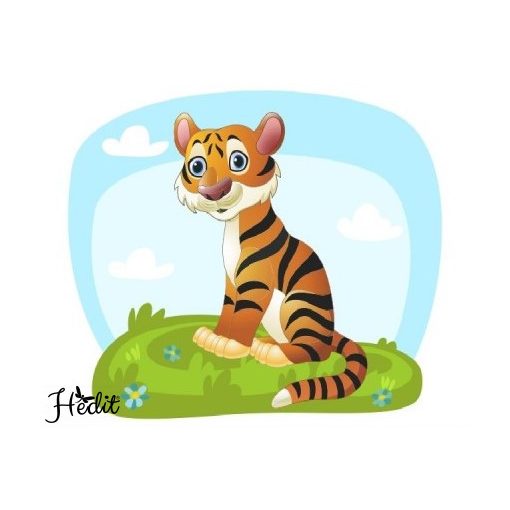Tigrises iron-on sticker