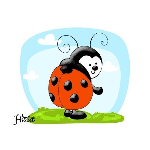 Ladybird iron-on sticker