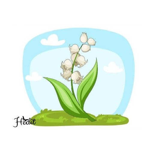 Lily of the valley iron-on sticker