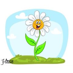Daisy iron-on sticker