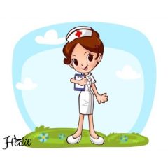 Nurse iron-on sticker