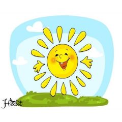 Sunshine iron-on sticker