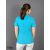 Turquoise blue women's T-shirt with collar