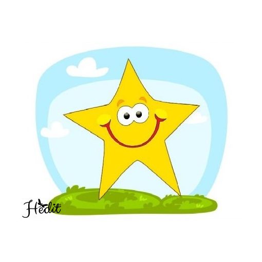 Star iron-on sticker