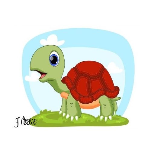 Turtle iron-on sticker