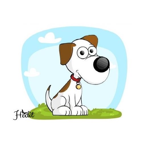 Dog iron-on sticker