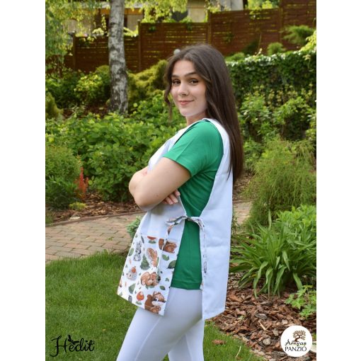 Animal, leafy tabard apron