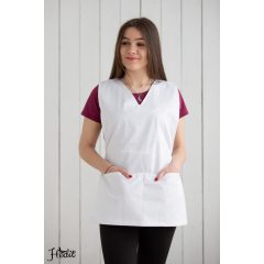 White tabard apron