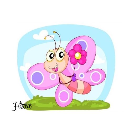 Butterfly iron-on sticker